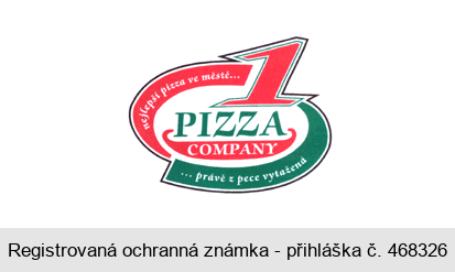 1 PIZZA COMPANY nejlepší pizza ve městě... ...právě z pece vytažená