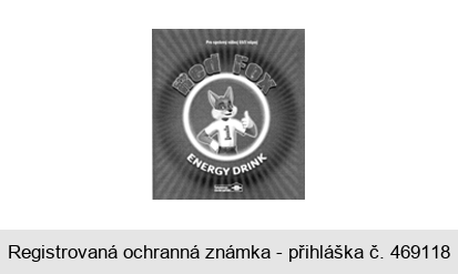 Pro správný náboj liščí nápoj Red Fox ENERGY DRINK Českomoravská stavební spořitelna