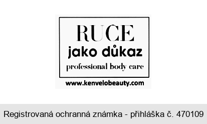 RUCE jako důkaz professional body care www.kenvelobeauty.com