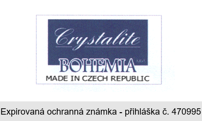 Crystalite BOHEMIA MADE IN CZECH REPUBLIC