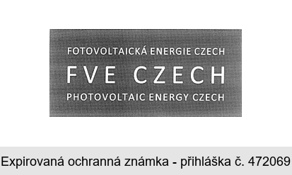 FOTOVOLTAICKÁ ENERGIE CZECH FVE CZECH PHOTOVOLTAIC ENERGY CZECH