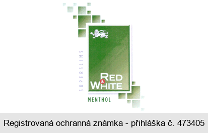 RED & WHITE MENTHOL SUPERSLIMS 