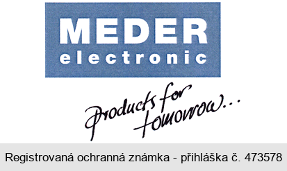 MEDER electronic products for tomorrou...