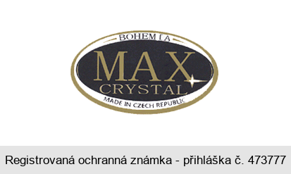 BOHEMIA MAX CRYSTAL MADE IN CZECH REPUBLIC