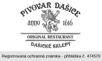 Pivovar Dašice anno 1616 ORIGINAL RESTAURANT DAŠICKÉ SKLEPY