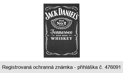 JACK DANIEL'S Old No.7 BRAND Tennessee WHISKEY