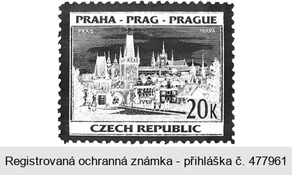 PRAHA - PRAG - PRAGUE CZECH REPUBLIC 20 K