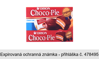 ORION Choco Pie Original Since 1974 SWEET CARE