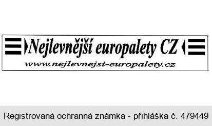 NEJLEVNĚJŠÍ EUROPALETY CZ www.nejlevnejsi-europalety.cz