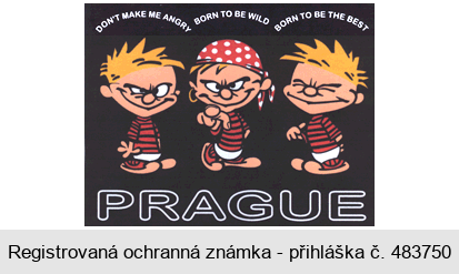 DON´T MAKE ME ANGRY BORN TO BE WILD BORN TO BE THE BEST PRAGUE