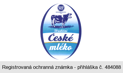 BOHE MILK MLÉKÁRNA OPOČNO 1936 Tradiční České mléko