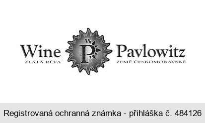 Wine Pavlowitz ZLATÁ RÉVA ZEMĚ ČESKOMORAVSKÉ WP