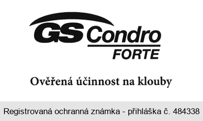 GS Condro FORTE Ověřená účinnost na klouby