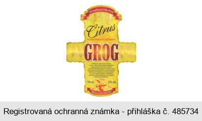 Citrus GROG Old traditional folks drink Original product of GAS Familia ORIGINAL GORAL TRADITION