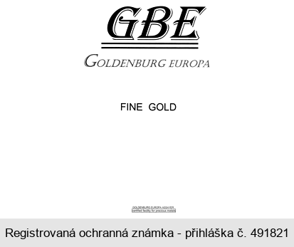 GBE GOLDENBURG EUROPA FINE GOLD