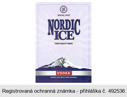NORDIC ICE VODKA ORIGINAL SPIRIT FINEST QUALITY VODKA