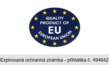 QUALITY PRODUCT OF EU EUROPEAN UNION