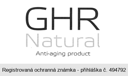 GHR Natural Anti-aging product