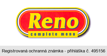 Reno complete menu