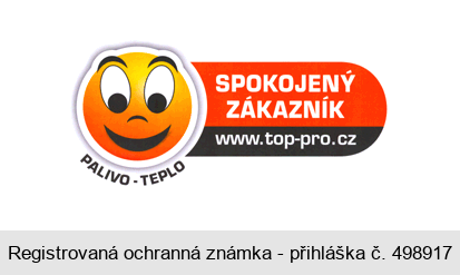 SPOKOJENÝ ZÁKAZNÍK PALIVO - TEPLO www.top-pro.cz