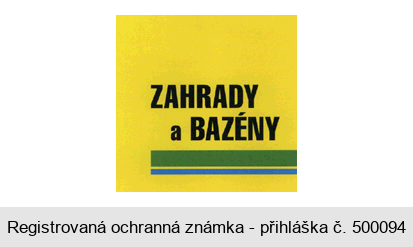 ZAHRADY a BAZÉNY