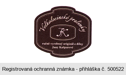 Velkolosinské pralinky K ručně vyrobený originál z dílny Jany Kašparové