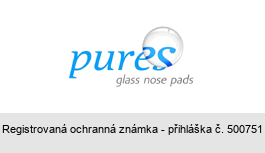 pures glass nose pads