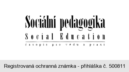 Sociální pedagogika Social Education časopis pro vědu a praxi
