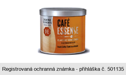 CAFÉ ESSENSE CLASSIC SENSATION HARMONIOUS DOUWE EGBERTS SINCE 1753 D.E Fresh Coffee Taste in an Instant