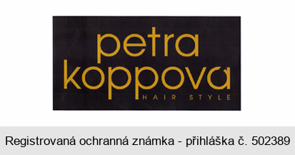petra koppova HAIR STYLE