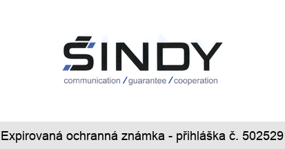 ŠINDY communication/guarantee/ cooperation
