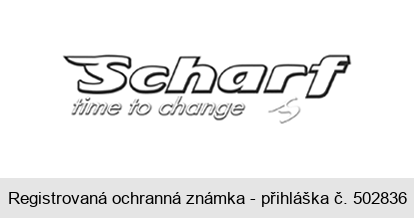 Scharf time to change