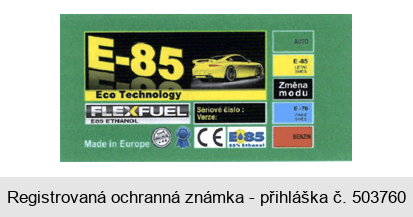 E-85 Eco Technology FLEXFUEL E85 ETHIANOL Made in Europe