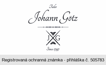 Tailor Johann Götz JG Since 1797