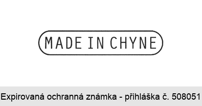 MADE IN CHYNE