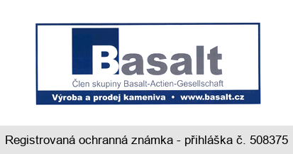 Basalt Člen skupiny Basalt-Actien-Gesellschaft Výroba a prodej kameniva www.basalt.cz