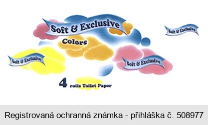 Soft & Exclusive Colors 4 rolls Toilet Paper