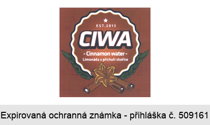 CIWA EST.2013 Cinnamon water Limonáda s příchutí skořice