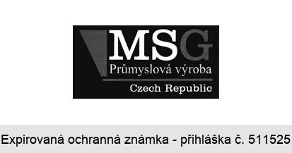 MSG Průmyslová výroba Czech Republic