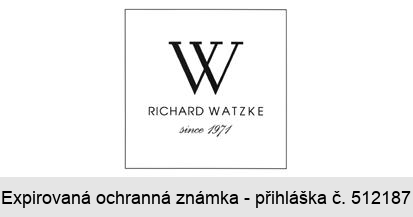W RICHARD WATZKE since 1971