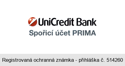 UniCredit Bank Spořicí účet PRIMA