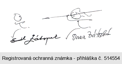Emil Zátopek Dana Zátopková