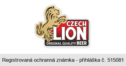 CZECH LION ORIGINAL QUALITY BEER