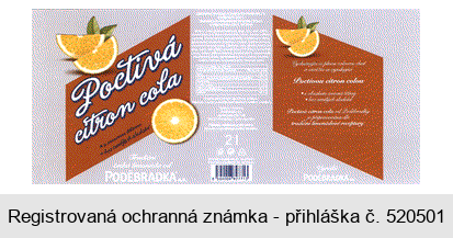 Poctivá citron cola Poděbradka a.s.