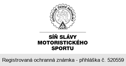 AUTOKLUB ČESKÉ REPUBLIKY SÍŇ SLÁVY MOTORISTICKÉHO SPORTU