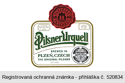 Pilsner Urquell BREWED IN PLZEŇ, CZECH THE ORIGINAL PILSNER