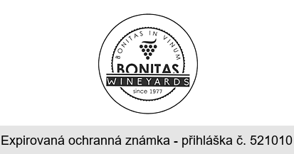 BONITAS WINEYARDS BONITAS IN VINUM  since 1977