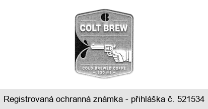 COLT BREW COLD BREWED COFFE 330 ml