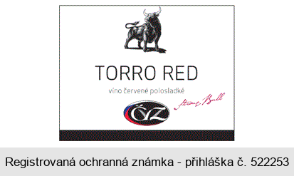 TORRO RED víno červené polosladké ČVZ