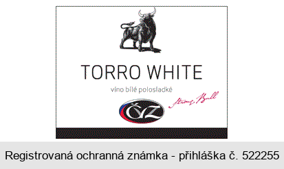 TORRO WHITE  víno bílé polosladké ČVZ